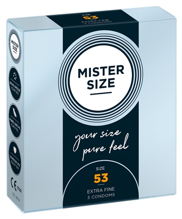 Mister Size kondom størrelse 53 3stk