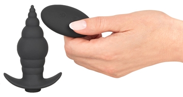 RC Silkone Trådløs Vibrator Butt Plug
