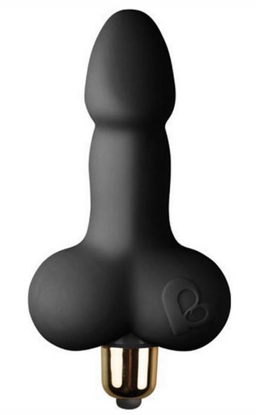  Rocks-Off Little Cocky Sort unisex vibe 7 vibrationer