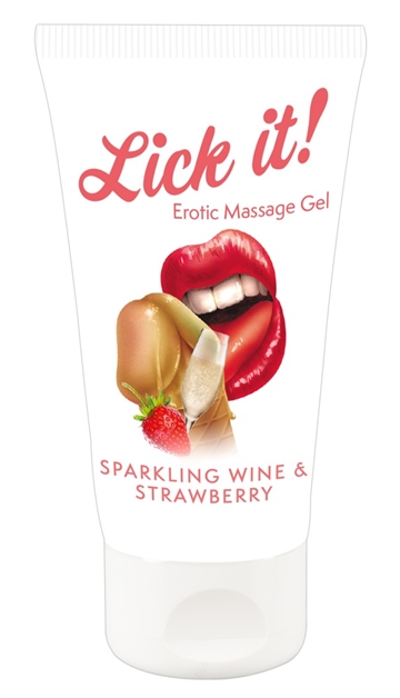 Lick it! Vegansk glidecreme Champagne jordbær 50ml