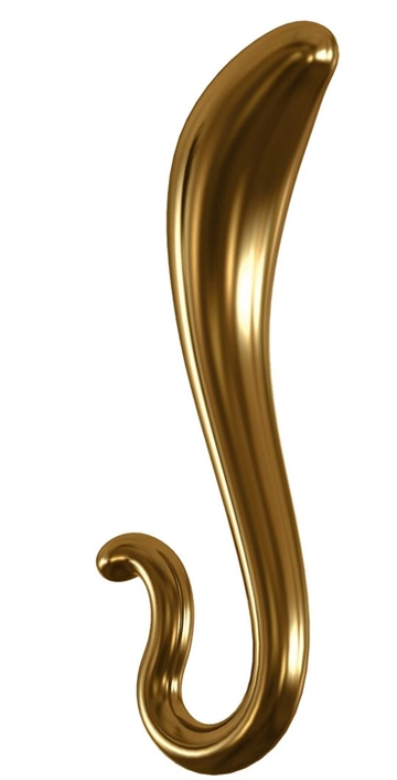 Pipedream 7-Inch Icicles G02 Gold Edition Glass Dildo