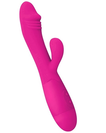 Pretty Love Snappy cerise pink vibrator dildo