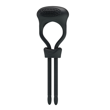 Pretty Love Curitis Sort Lasso penisring med vibration