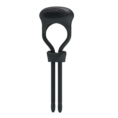 Pretty Love Curitis Sort Lasso penisring med vibration