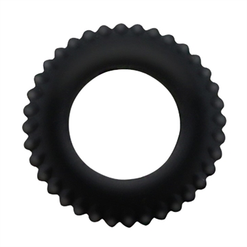 TITAN Thick Blue Small Sort silikone penisring