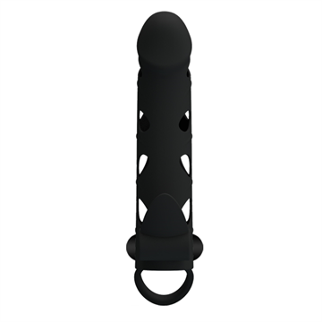 Pretty Love Tongue penis sleeve med vibrator 2cm