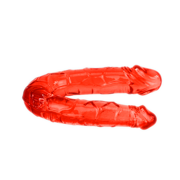 Sex Toy Petit rød jelly dobbelt dong