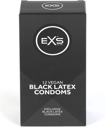 EXS Black Latex Str. 54mm kondom 12stk