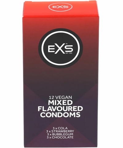 EXS Mixed Flavour Str. 54mm kondom 12stk