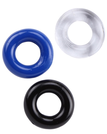 Stay Hard Donut Rings penisring sæt 3stk 