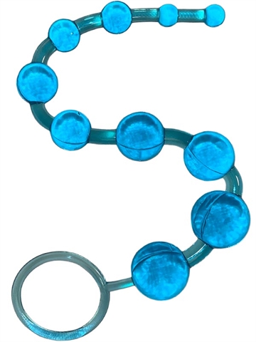 Simple beads blå anal kæde