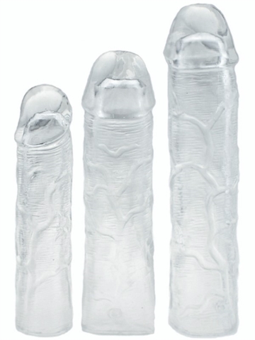 Textured Penis jelly sleeve sæt