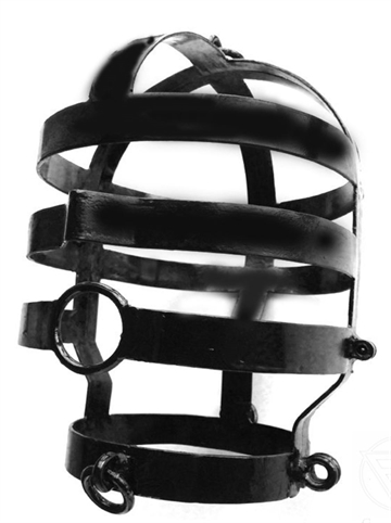  Metal Head Cage Mask Black 100% Metal