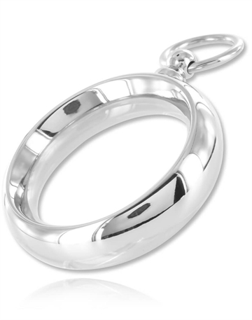 Penisring med O-ring i kirurgisk stål Dia. 35mm