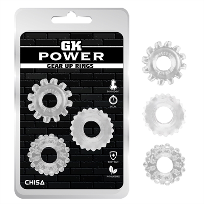 GK Power Gear Up Rings penisringe set 3 pc.