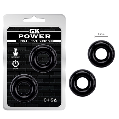 GK Power Donut Rings Over Size set 2 pc.