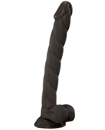 X-MEN Larry's Cock Sort lang dildo med sugekop 33cm