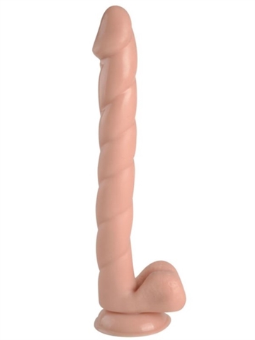 Larry's Cock Lys lang dildo med sugekop 33cm