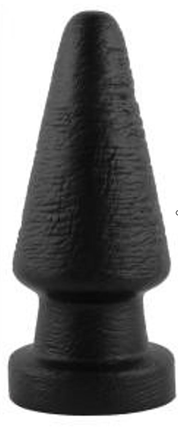 X-MEN Giant Black Anal Plug Med Sugekop  24 Cm Høj, omkreds 29cm.