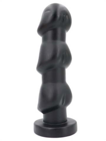 Black Monster 3 Heads butt plug 26cm