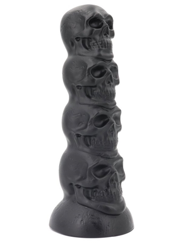 Black Monster Skull Cock dildo 24cm