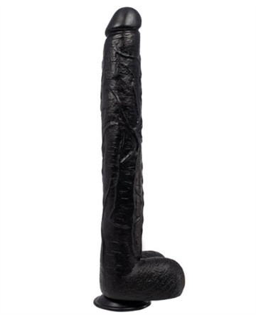 X-MEN Kæmpe pik sort dildo med sugekop 43cm