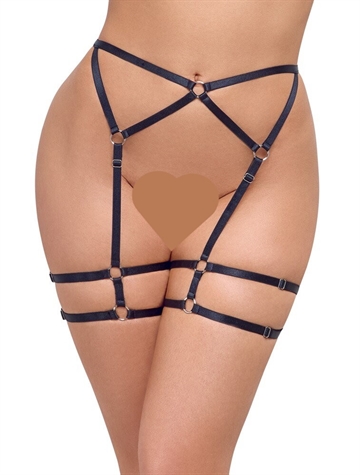 Cottelli Lingerie Bondage elastik hofteholder harness 