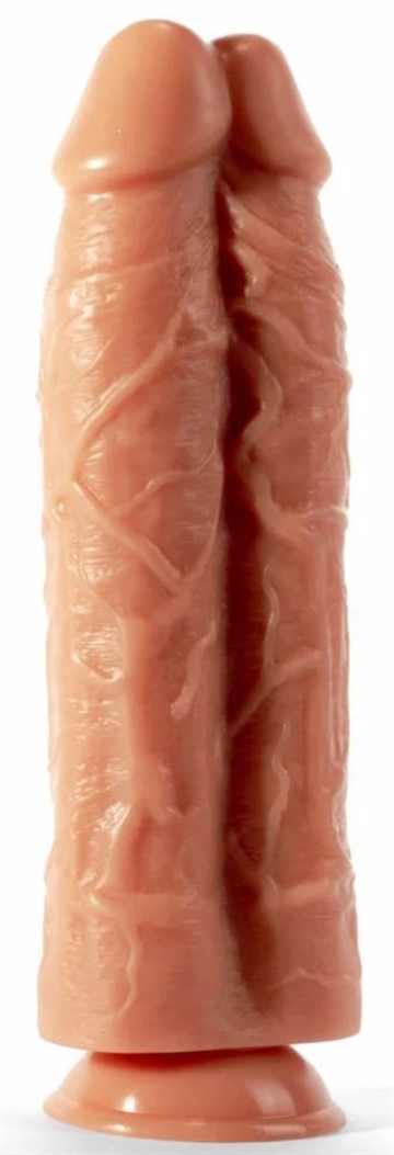 X-MEN 2-IN-1 Lys dobbelt dildo Str.M 28cm