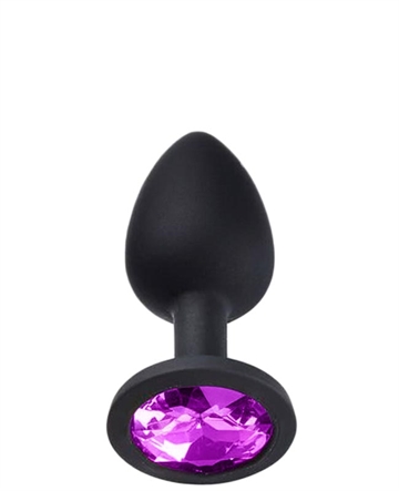 WORLD BEST Diamant lilla silikone butt plug Str.S
