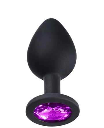 WORLD BEST Diamant lilla silikone butt plug Str.M