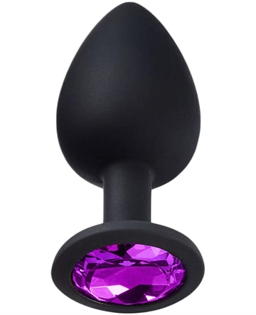 WORLD BEST Diamant lilla silikone butt plug Str.L