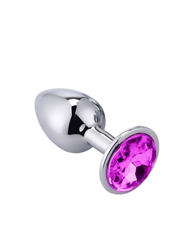 Violet Jewel Small metal butt plug