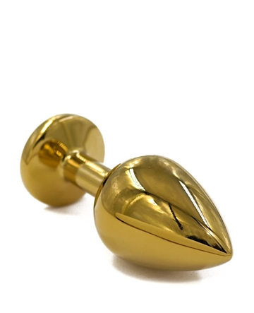 Golden Jewel Medium metal butt plug