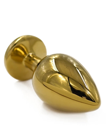 Golden Jewel Large metal butt plug