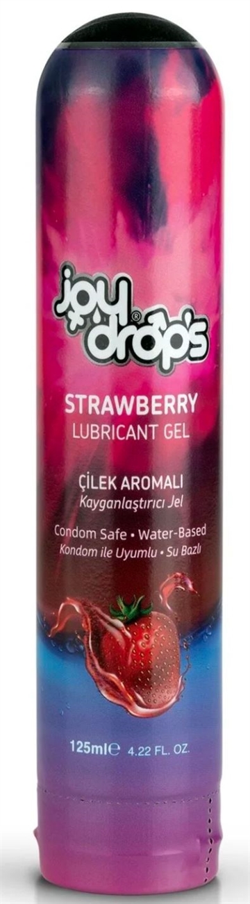 Joy Drops Jordbær vandbaseret glidecreme 125ml