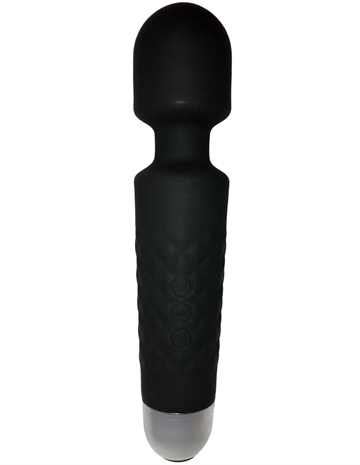 AV Wand MassagerOpladelig Sort Vibrator