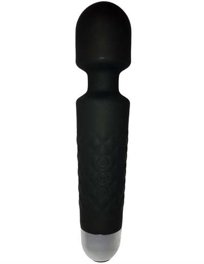 AV Wand MassagerOpladelig Sort Vibrator