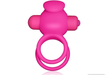Lovetoy Power Clit Cockring Pink Duo