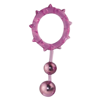 Aphrodisia 2 Ball Banger Cockring lilla penisring