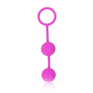 Taffy Pink vertikal rillet silikone kegel ball