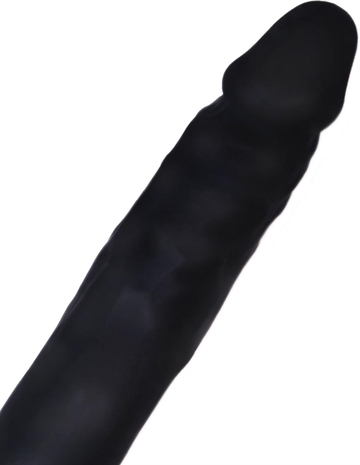 WORLD BEST Silicone Double Dong sort dildo smal ende
