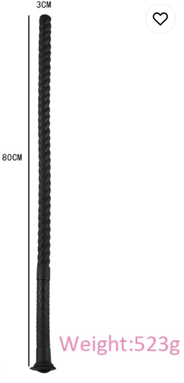 Master`s 80 Cm Lange Sorte Anal Snake lang