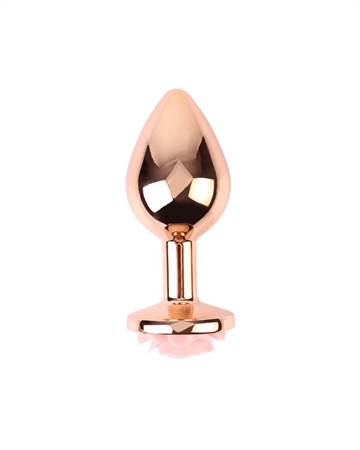 METALIK Rosaguld Rosa Rose Small Metal buttplug