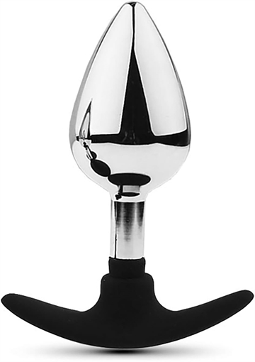 METALIK Sølv anker Large Metal buttplug