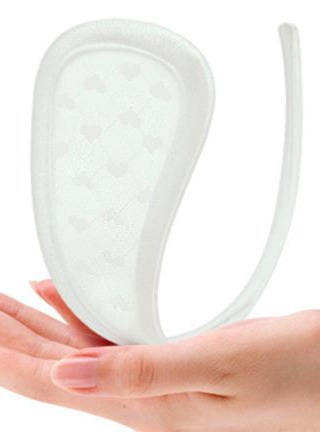 RESTSALG Senusal C-streng hvid m. hjerter