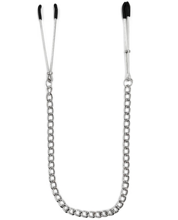 NipplePlay Pincet klemmer med tynd sølv kæde