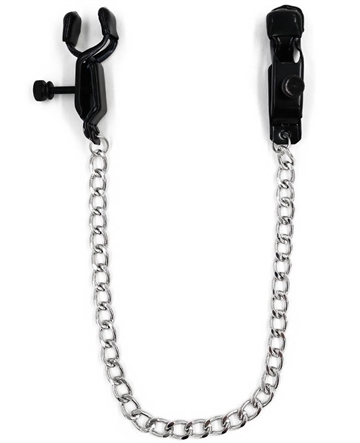 NipplePlay Kraftige klemmer med sølv kæde