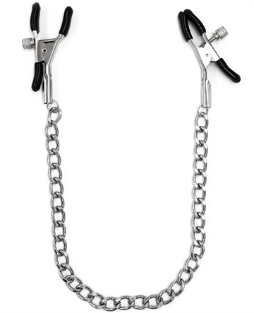 NipplePlay Klassiske klemmer med sølv kæde