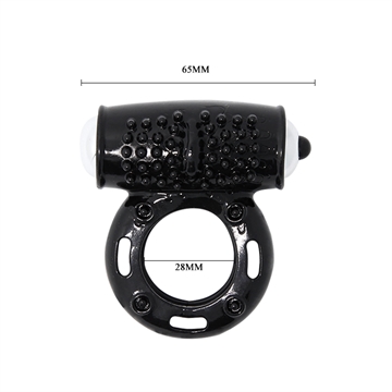 hotgirl.dk Power Ring sort penisring med vibration mål