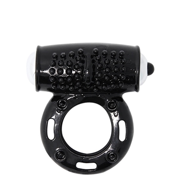 Hotgirl.dk Power Ring sort penisring med vibration